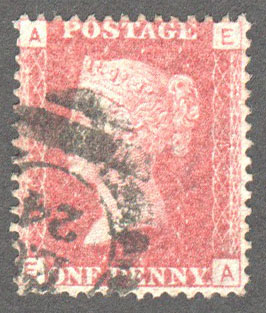 Great Britain Scott 33 Used Plate 147 - EA - Click Image to Close